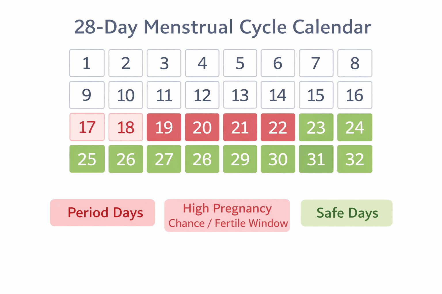 Menstrual Cycle Calendar